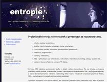 Tablet Screenshot of entropie.cz